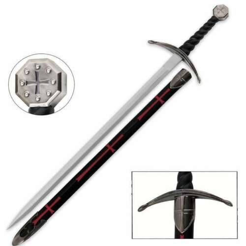 40" Historic Knights Templar Broadsword REAL STEEL Sword