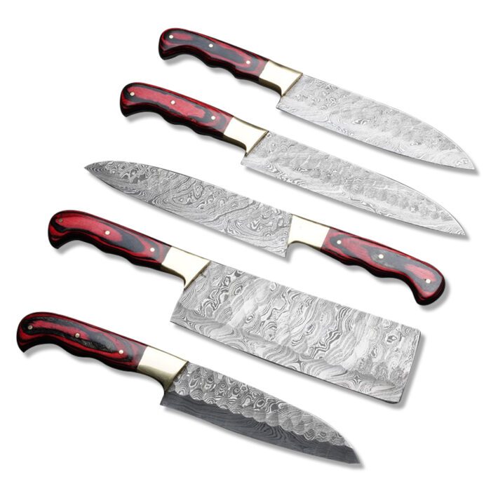 Artisan Hand Forged Knifes Set Of 5