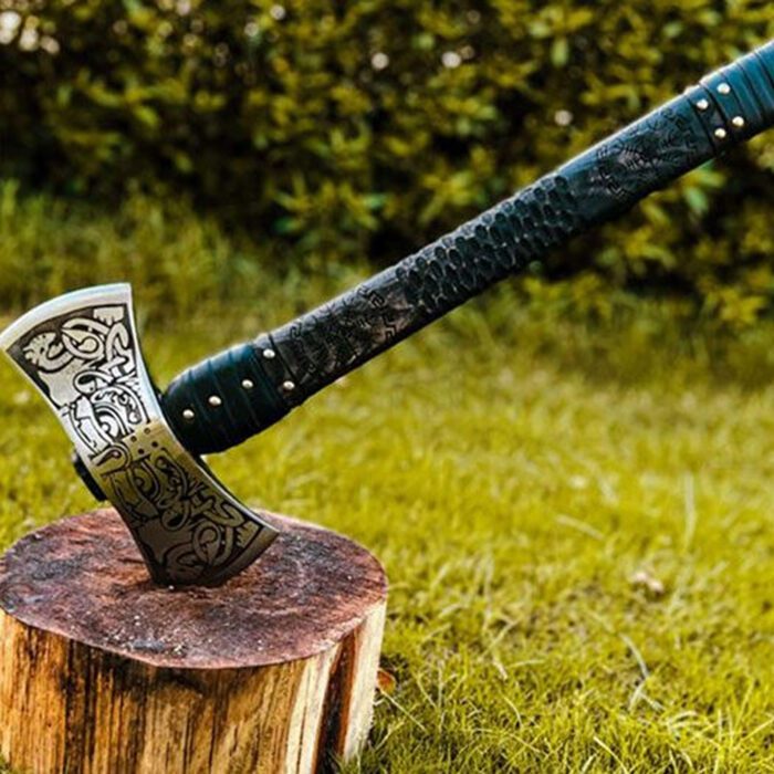 Custom Hand Forged Double Headed Camping Axe