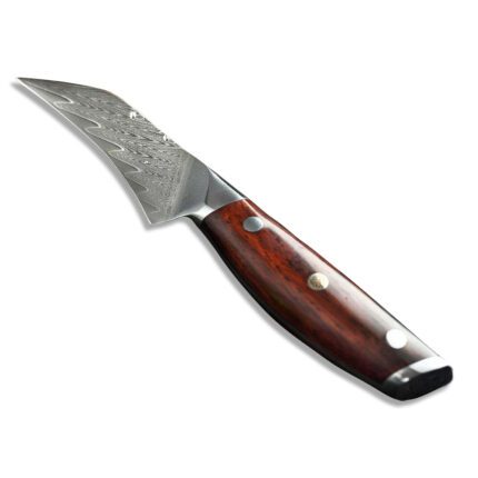 Layers Damascus Steel Paring Knife With Rosewood Handle