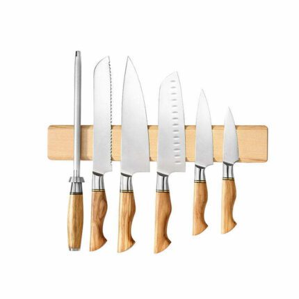 Walnut Solid Wood Knife Holder Natural Wood Kitchen Knive Holder