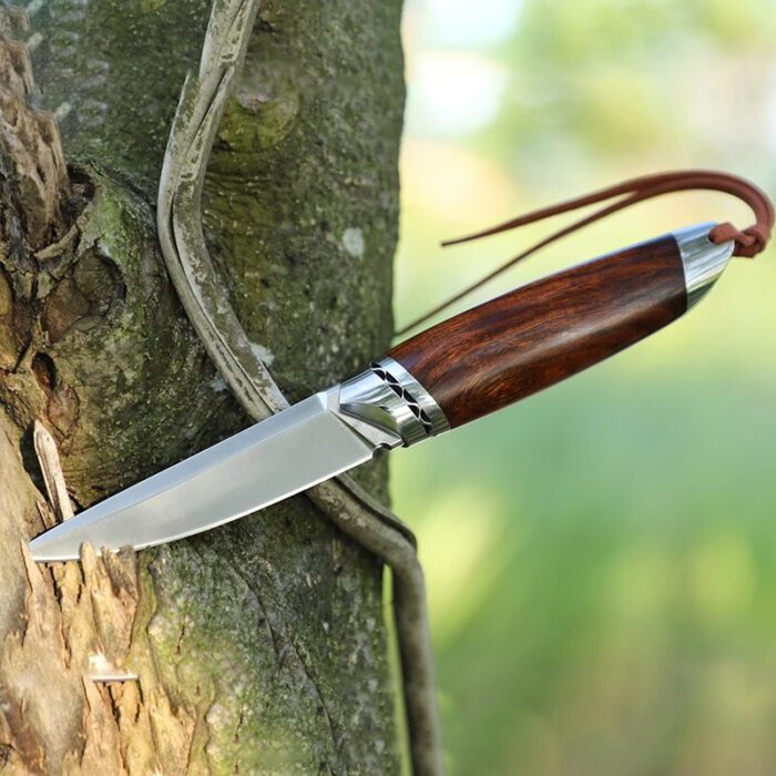 Premium Fixed Blade Camping Knife With Crafted Sheath