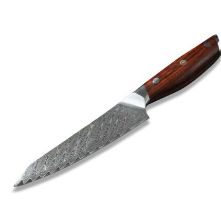 67 Layers Damascus Steel 5 Inches Utility Knife With Rosewood Handle